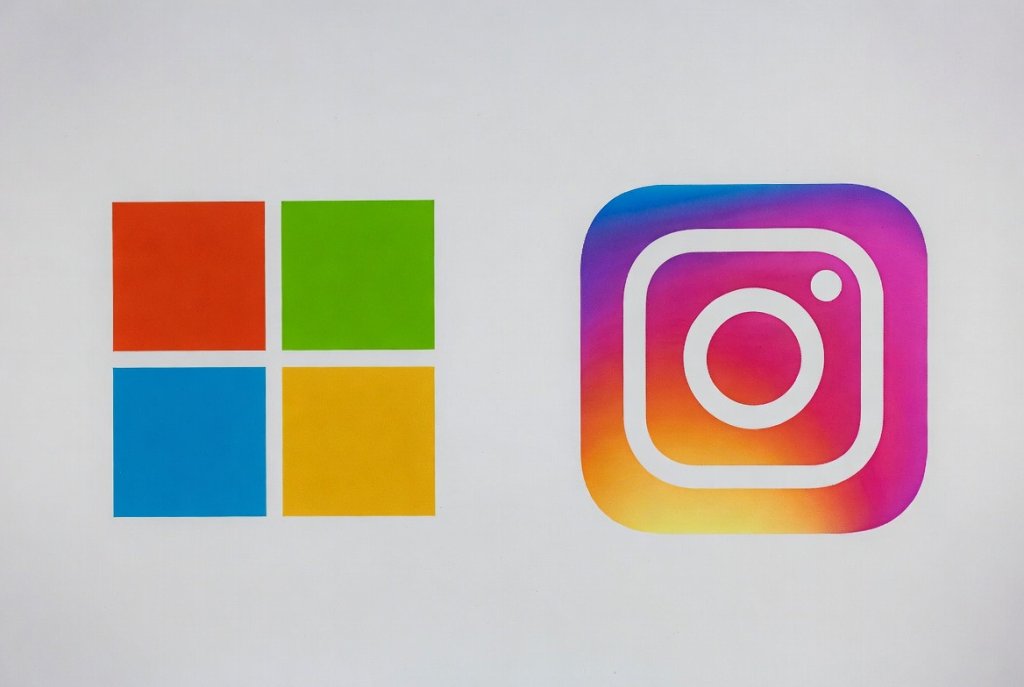 logos de Microsoft et Instagram