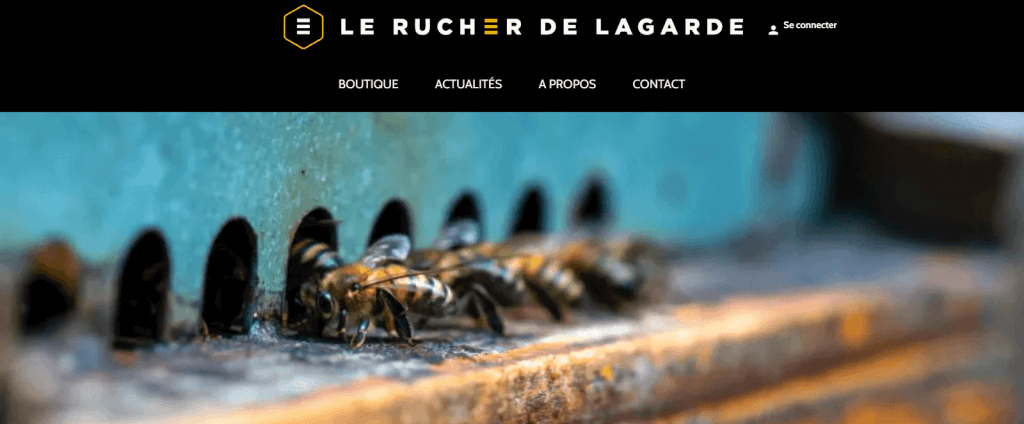 Le Rucher de la Garde, exemple de site internet