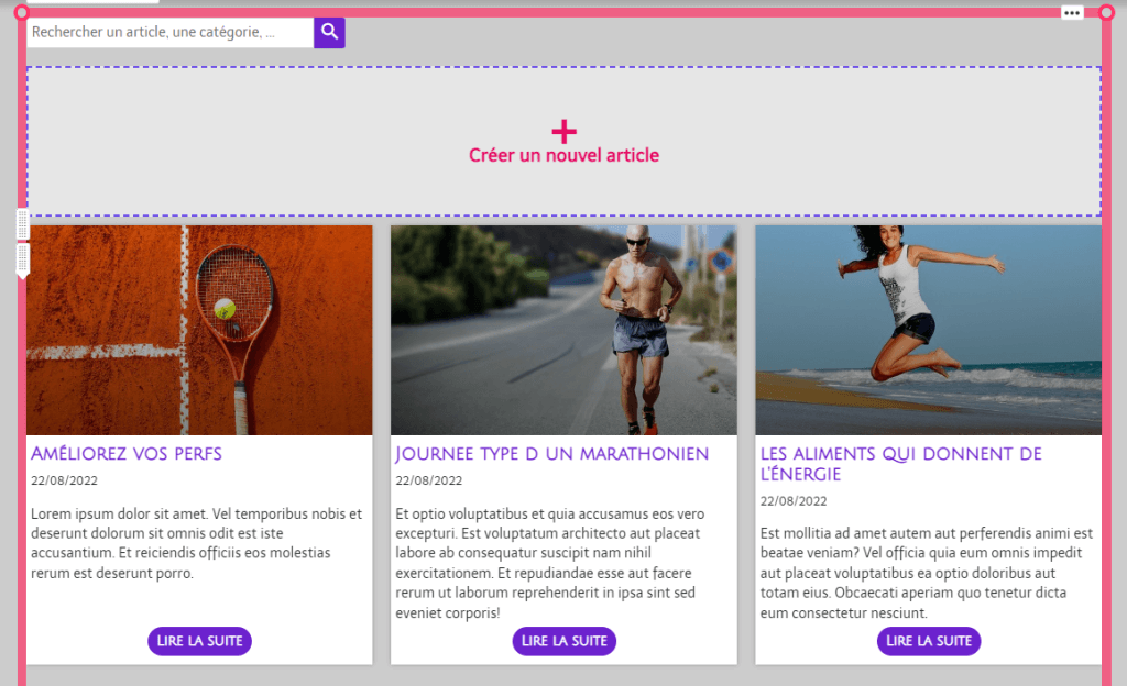 Module Blog de SiteW