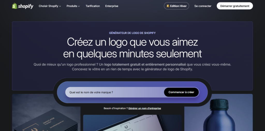 page d'accueil de Spotify