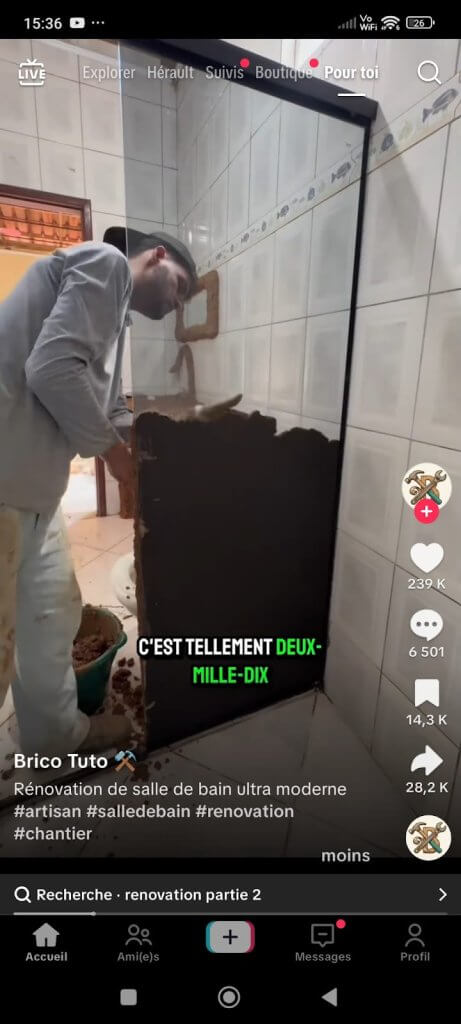 Hashtags sur TikTok