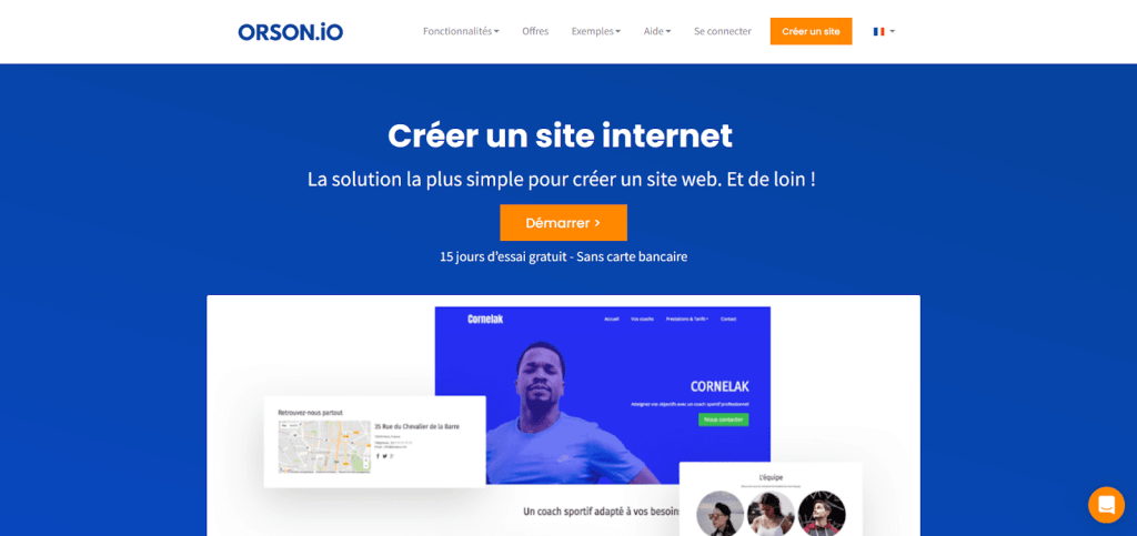 créer un site avec Orson / SiteW