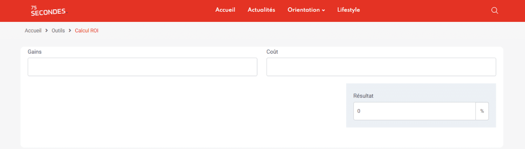 exemple calculateur en ligne