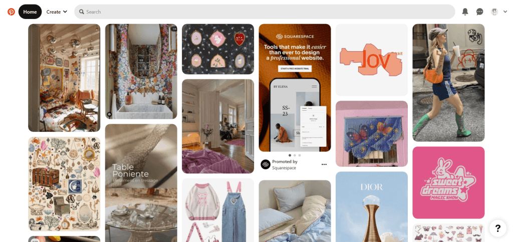homepage Pinterest