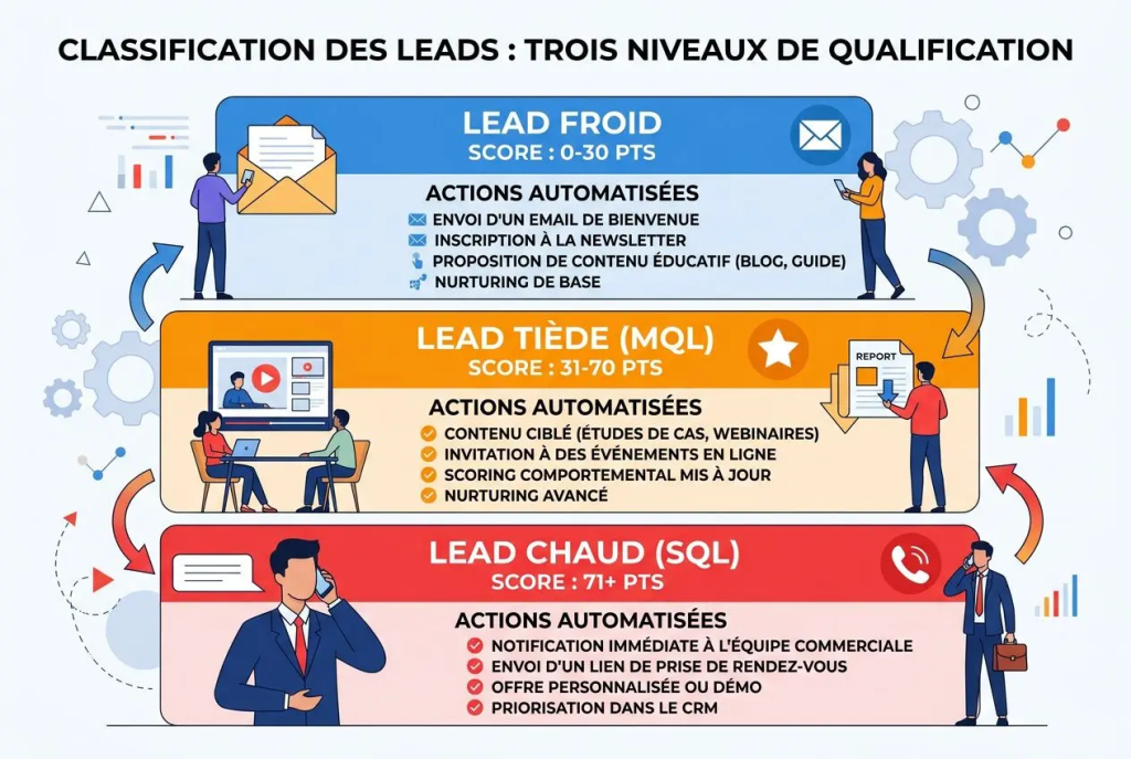 classification des prospects (froid, tiède, chaud)
