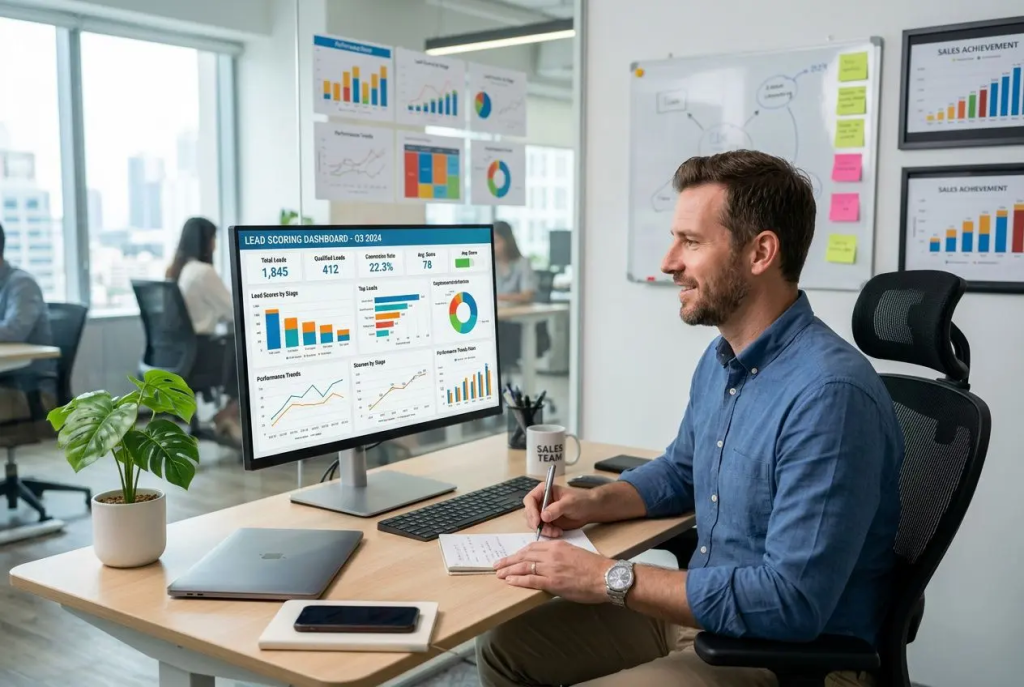 tableau de bord lead scoring