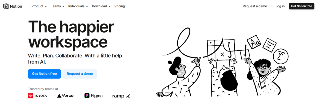 vendre des formations ciblées sur Notion