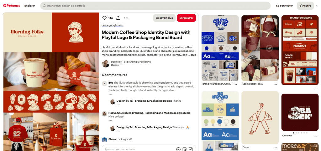 compte spécialisé sur Pinterest