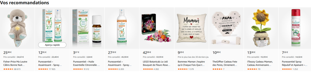 exemple upselling Amazon