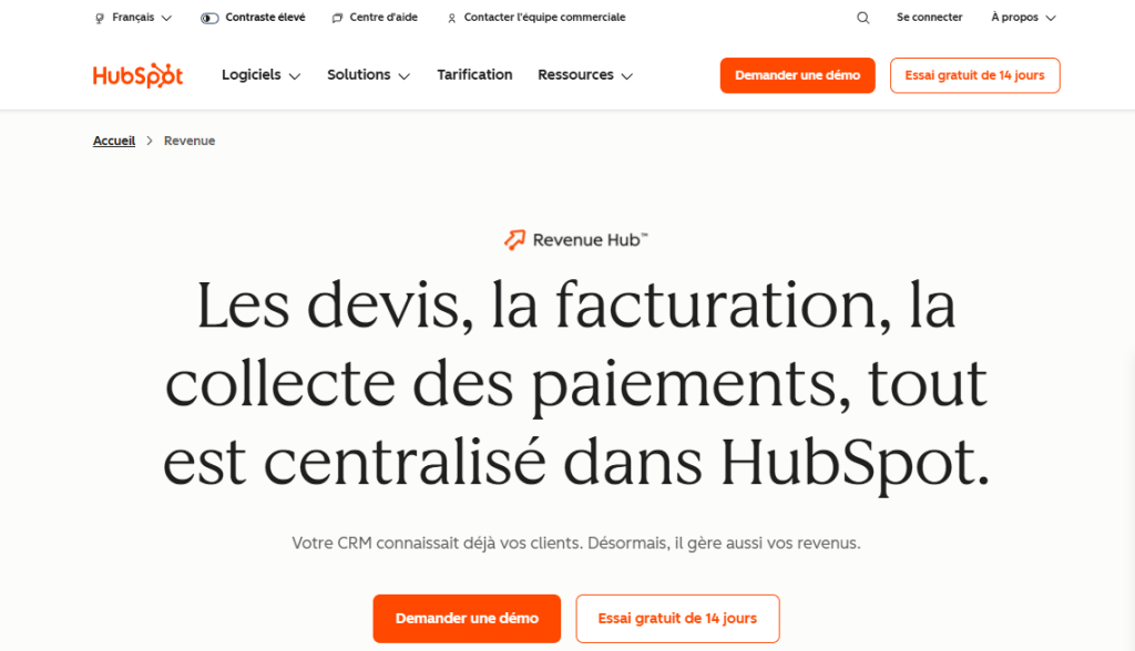 Revenue Hub de HubSpot