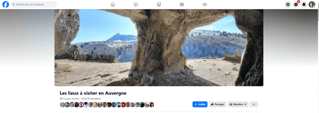 exemple de groupe Facebook de tourisme