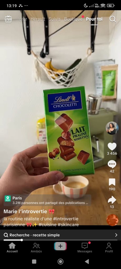 CGU TikTok pour Lindt