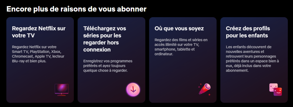 exemple upselling Netflix