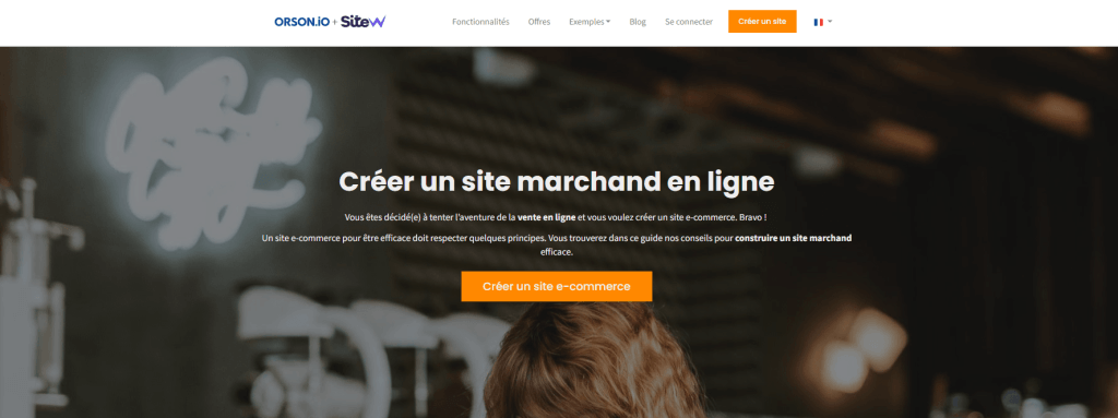 créer un site marchand avec Orson / SiteW