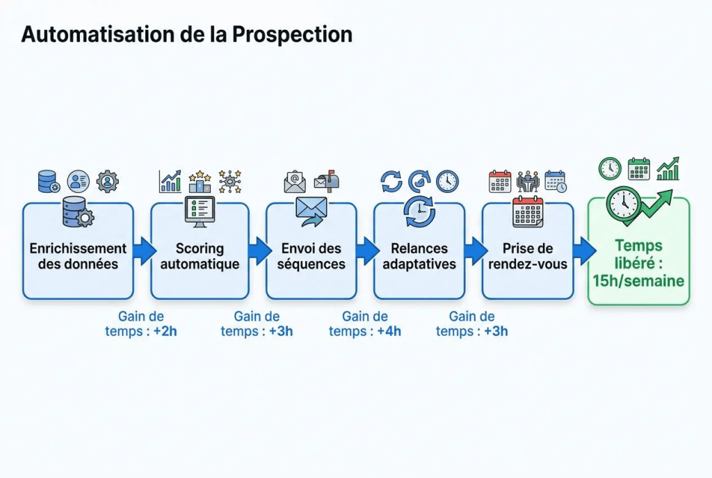 étapes de la prospection par IA