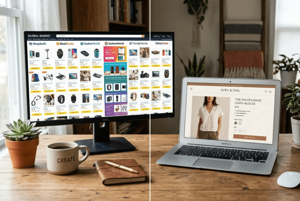 place de marché vs e-commerce