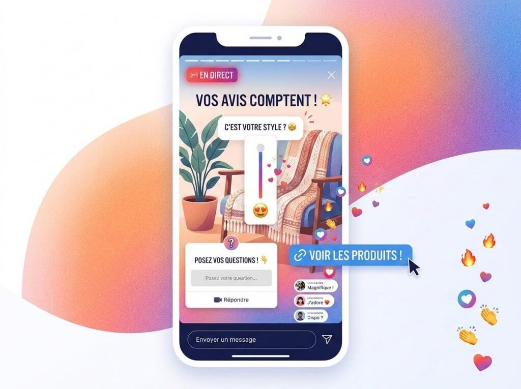 contenu interactif Insta