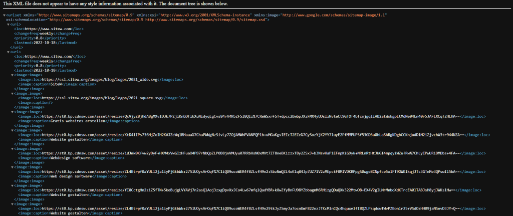 sitemap exemple